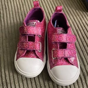 Pink glitter converse size 9